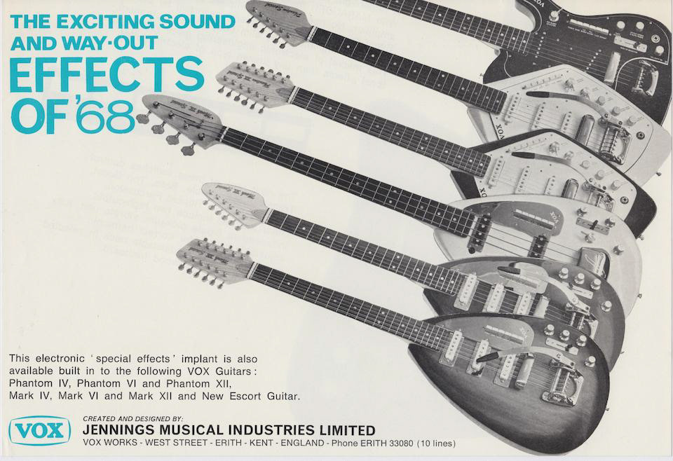 Vintage Vox 'Exciting Sound and Way-Out Effects of '68' advert